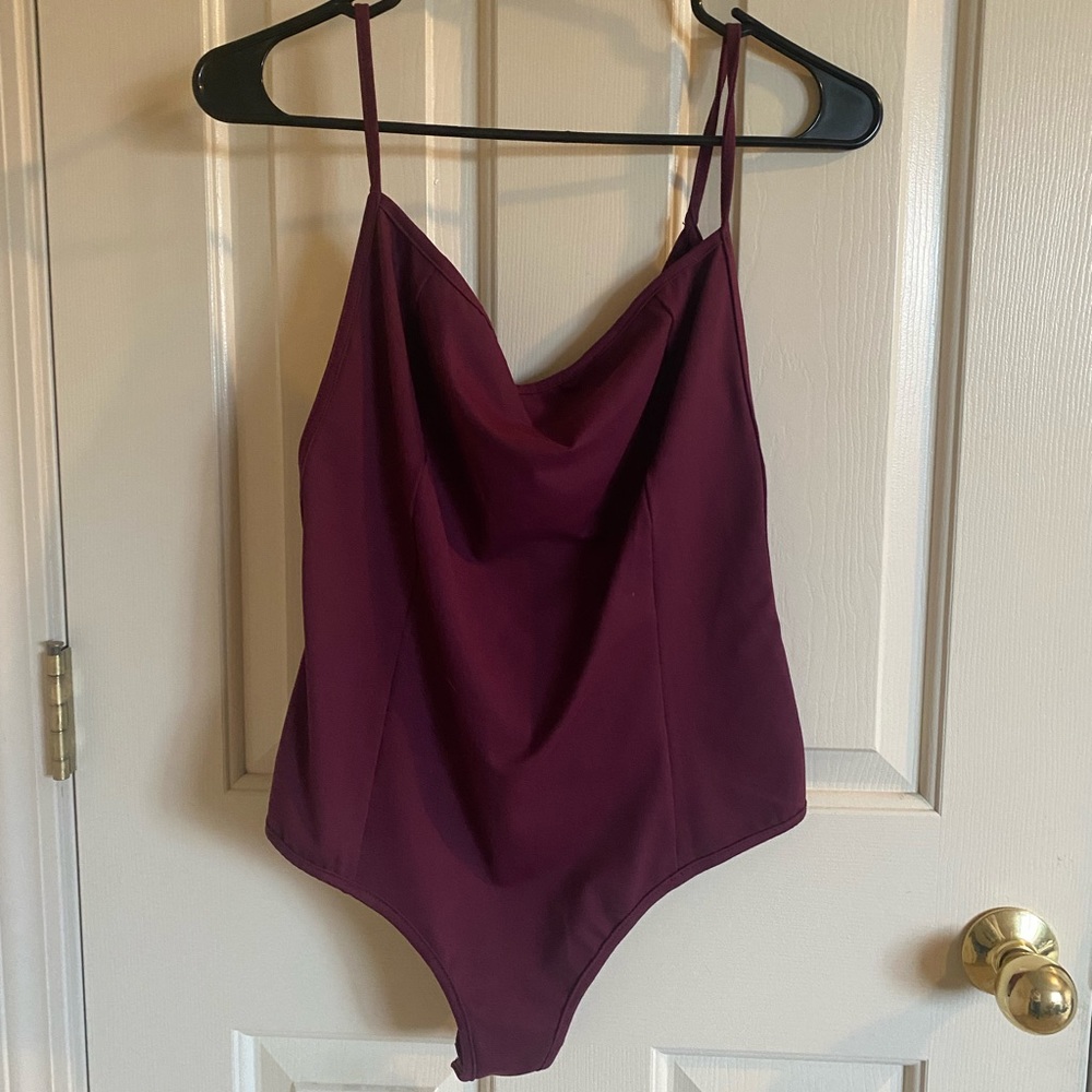 Free People women’s maroon bodysuit